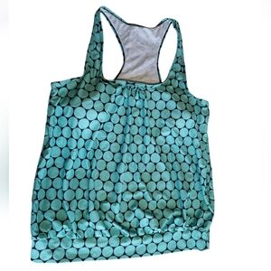 Vintage Polka Dot Beautiful Tankini Swimwear, Top Only Women's Size XXL.